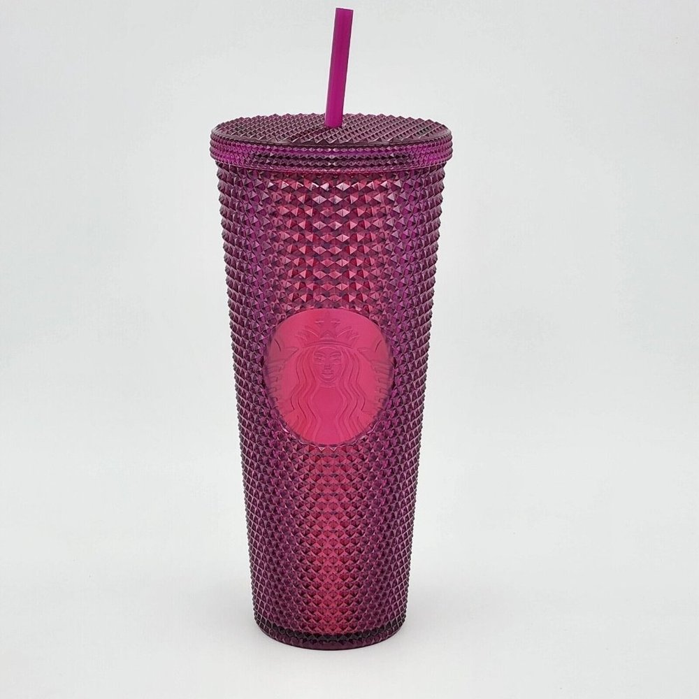 Starbucks 2022 New Fall Sangria Bling Berry Studded Tumbler Venti 24oz Cup